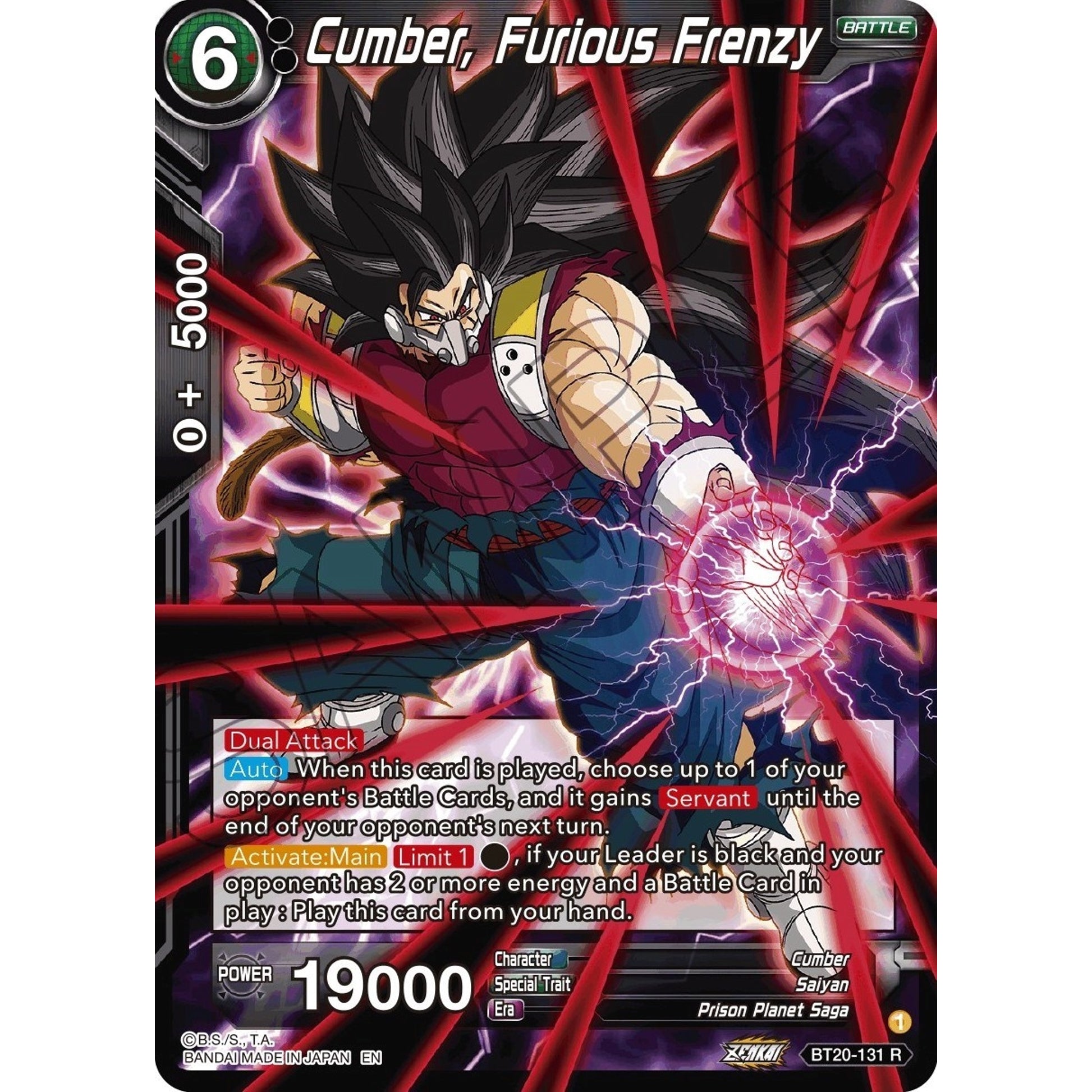 Image for Cumber, Furious Frenzy (BT20-131) (DBS-B20) - Dragon Ball Super: Masters