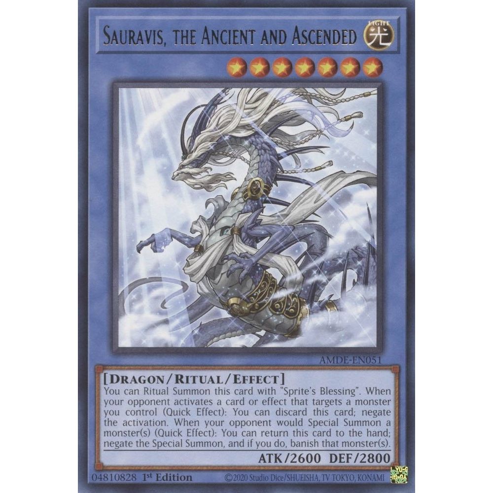 Image for Sauravis, the Ancient and Ascended (AMDE-EN051) (AMDE) - YuGiOh
