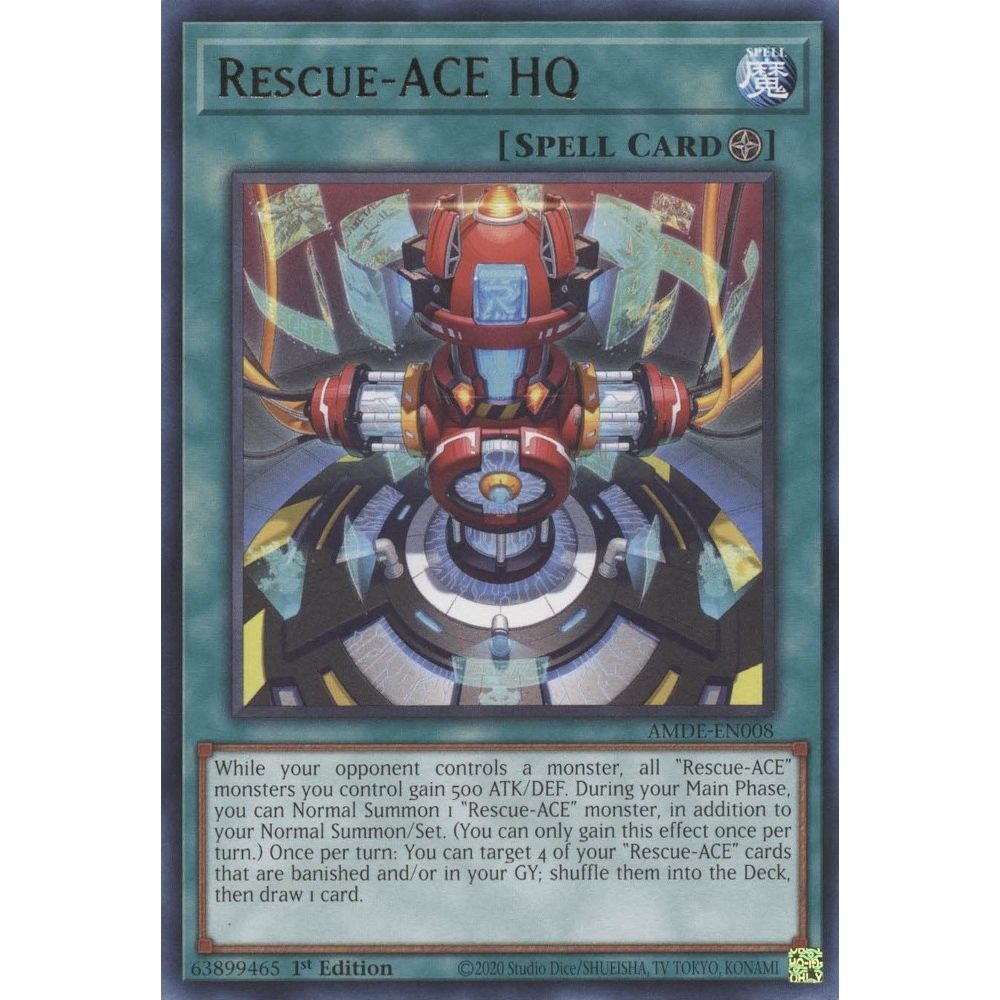Image for Rescue-ACE HQ (AMDE-EN008) (AMDE) - YuGiOh