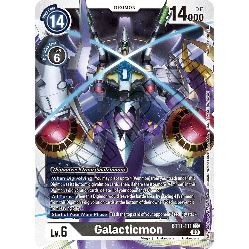 Image for Galacticmon (BT11-111 SEC) (BT11) - Digimon Card Game