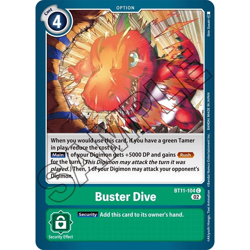 Image for Buster Dive (BT11-104 C) (BT11) - Digimon Card Game
