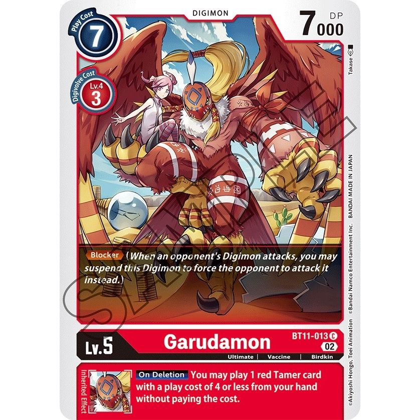Image for Garudamon (BT11-013 C) (BT11) - Digimon Card Game
