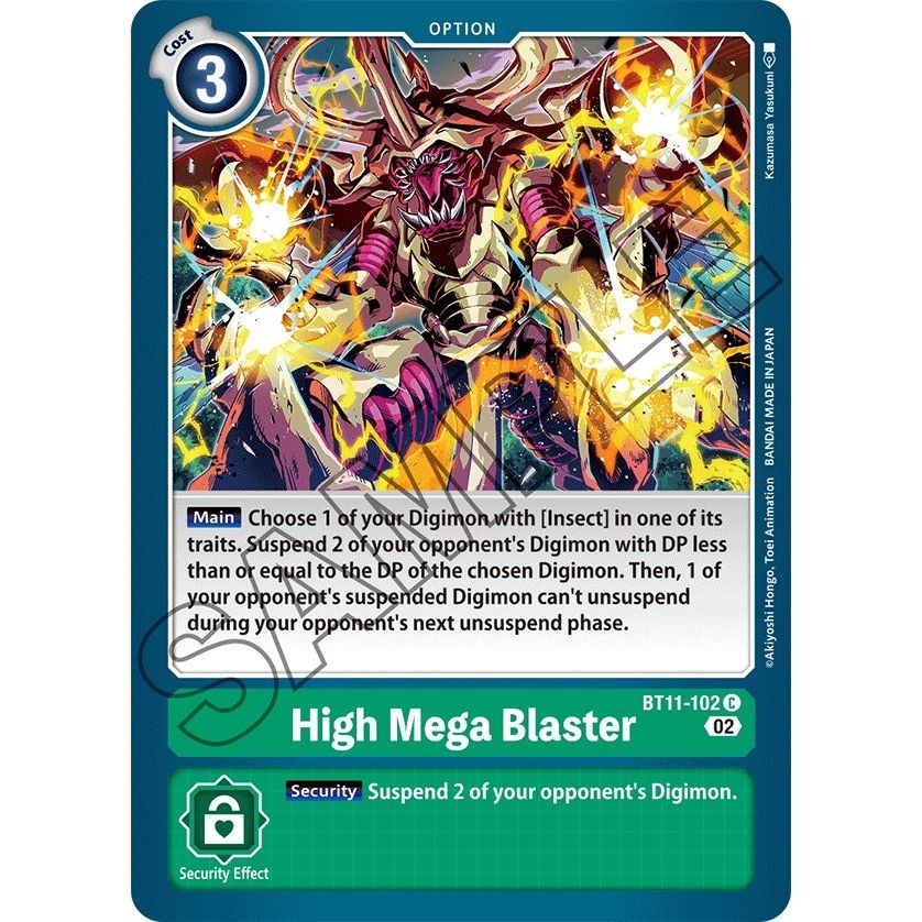 Image for High Mega Blaster (BT11-102 C) (BT11) - Digimon Card Game