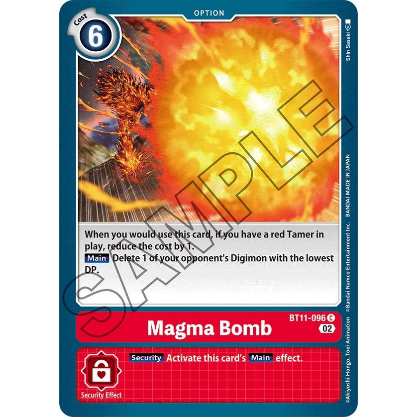 Image for Magma Bomb (BT11-096 C) (BT11) - Digimon Card Game