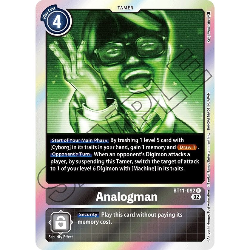 Image for Analogman (BT11-092 R) (BT11) - Digimon Card Game