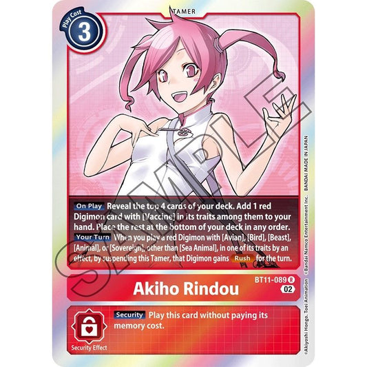 Image for Akiho Rindou (BT11-089 R) (BT11) - Digimon Card Game
