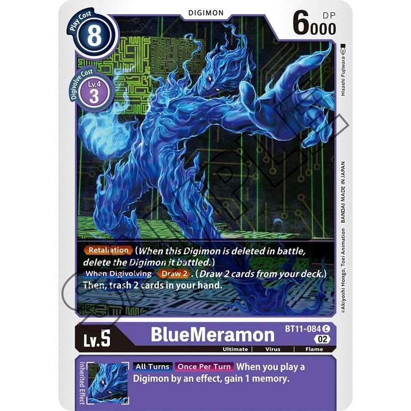 Image for BlueMeramon (BT11-084 C) (BT11) - Digimon Card Game