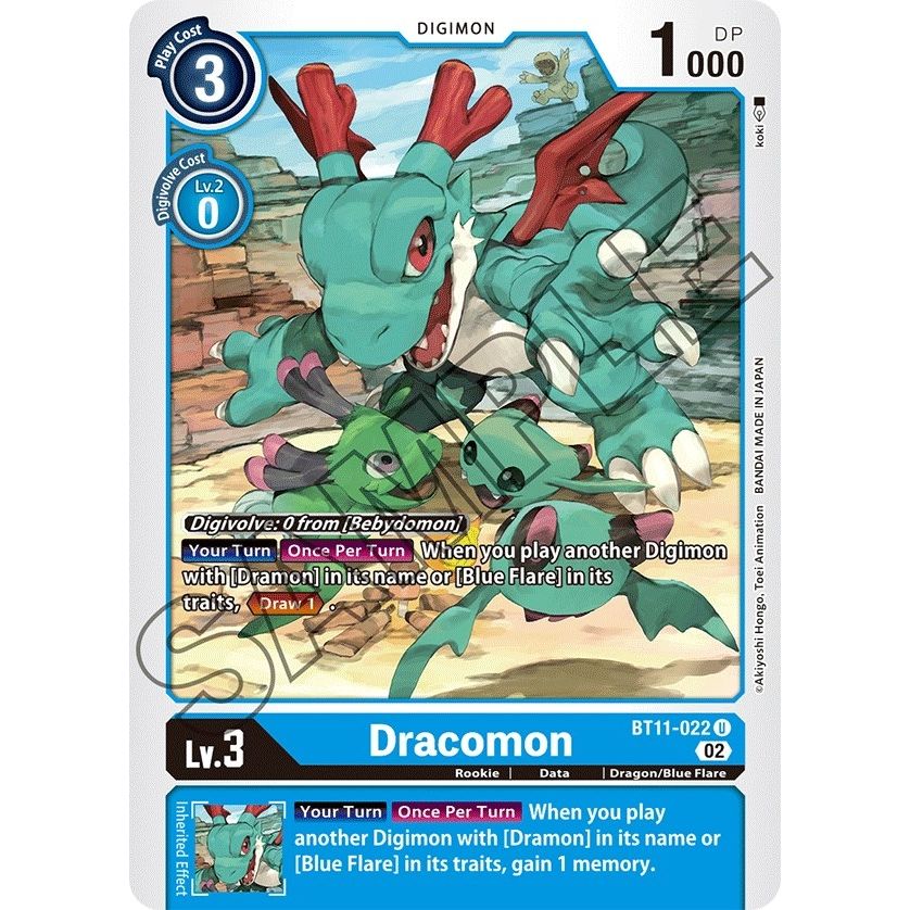 Image for Dracomon (BT11-022 U) (BT11) - Digimon Card Game