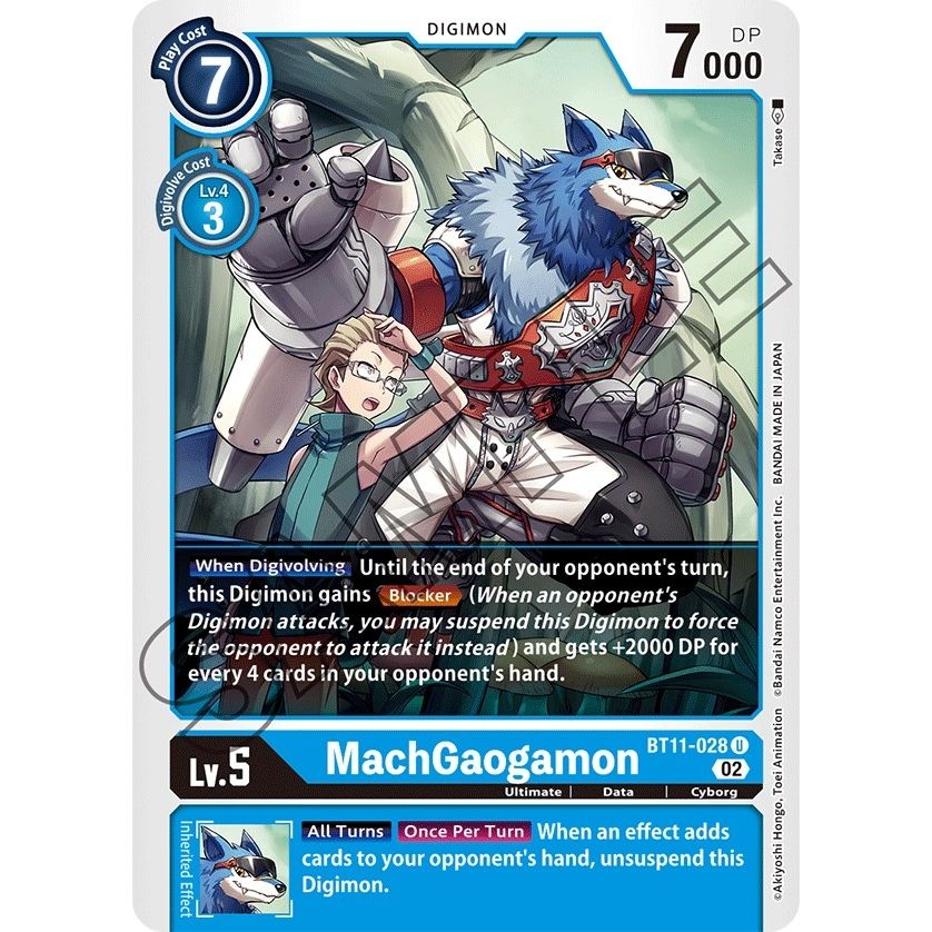 Image for MachGaogamon (BT11-028 U) (BT11) - Digimon Card Game