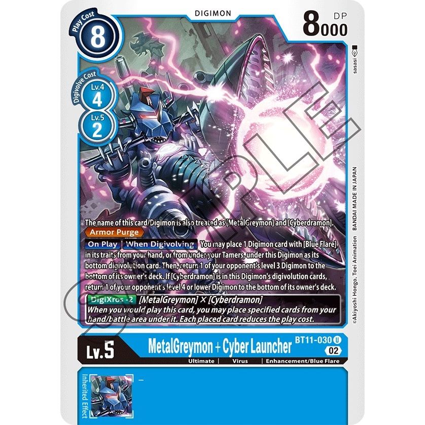 Image for MetalGreymon + Cyber Launcher (BT11-030 U) (BT11) - Digimon Card Game