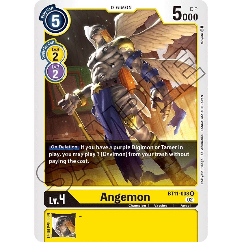 Image for Angemon (BT11-038 U) (BT11) - Digimon Card Game