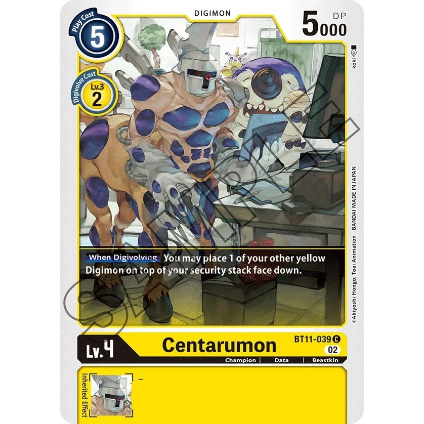 Image for Centarumon (BT11-039 C) (BT11) - Digimon Card Game