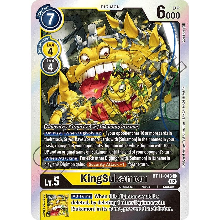 Image for KingSukamon (BT11-043 R) (BT11) - Digimon Card Game