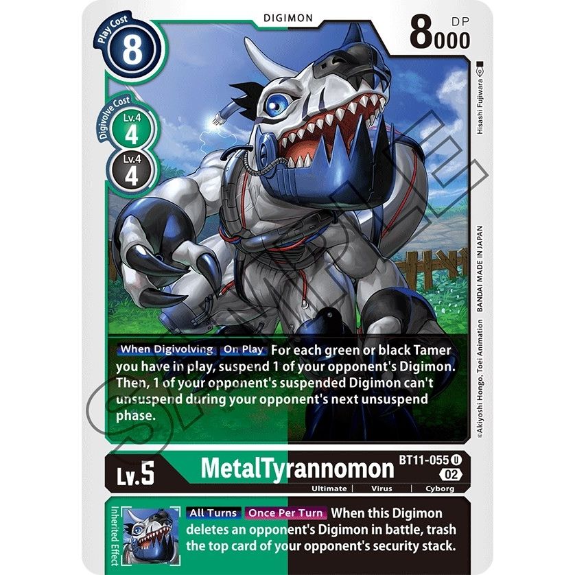 Image for MetalTyrannomon (BT11-055 U) (BT11) - Digimon Card Game