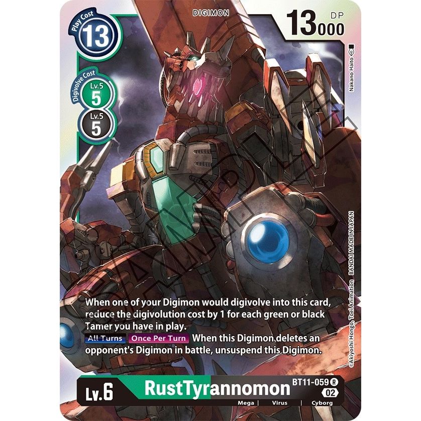 Image for RustTyrannomon (BT11-059 R) (BT11) - Digimon Card Game