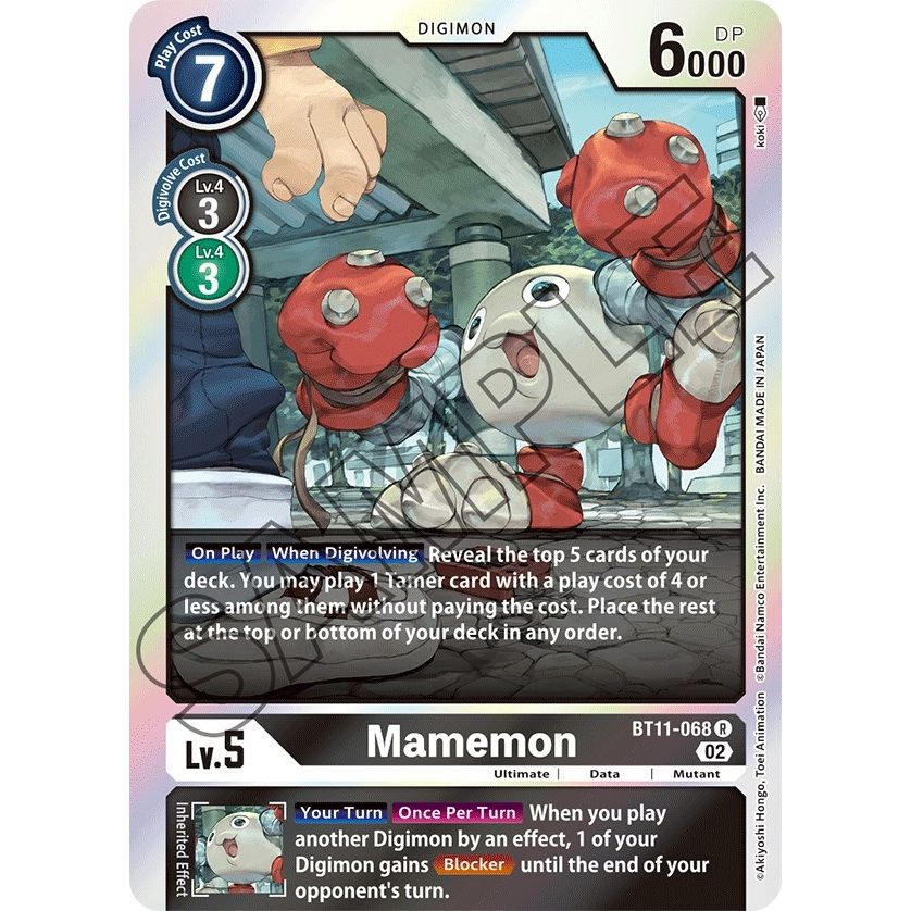 Image for Mamemon (BT11-068 R) (BT11) - Digimon Card Game