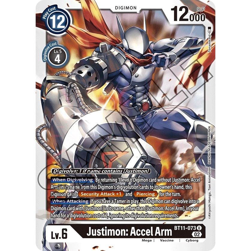 Image for Justimon: Accel Arm (BT11-073 U) (BT11) - Digimon Card Game