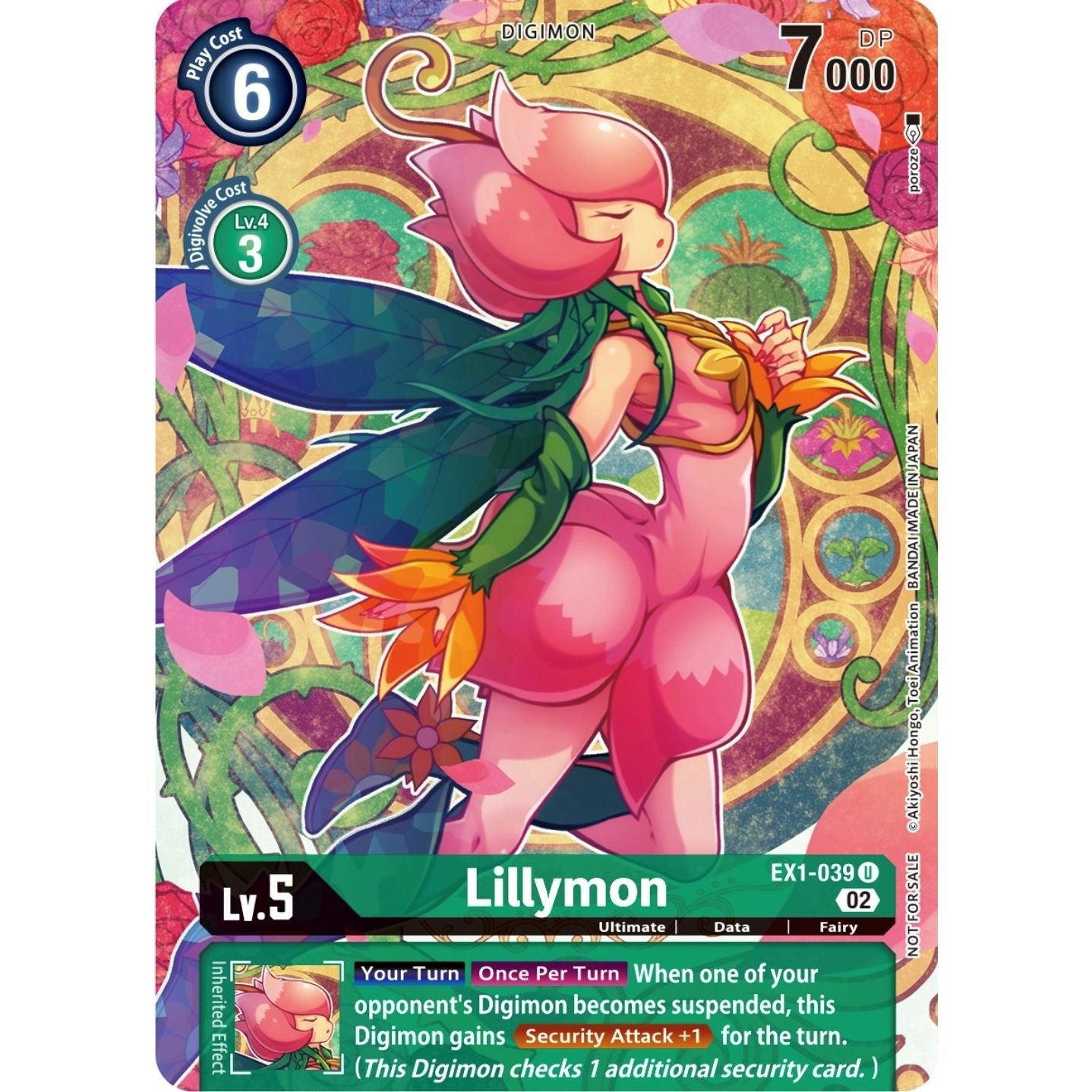 Image for Lillymon (Digimon Illustration Competition Pack 2022) (EX1-039 U) (BT11) - Digimon Card Game