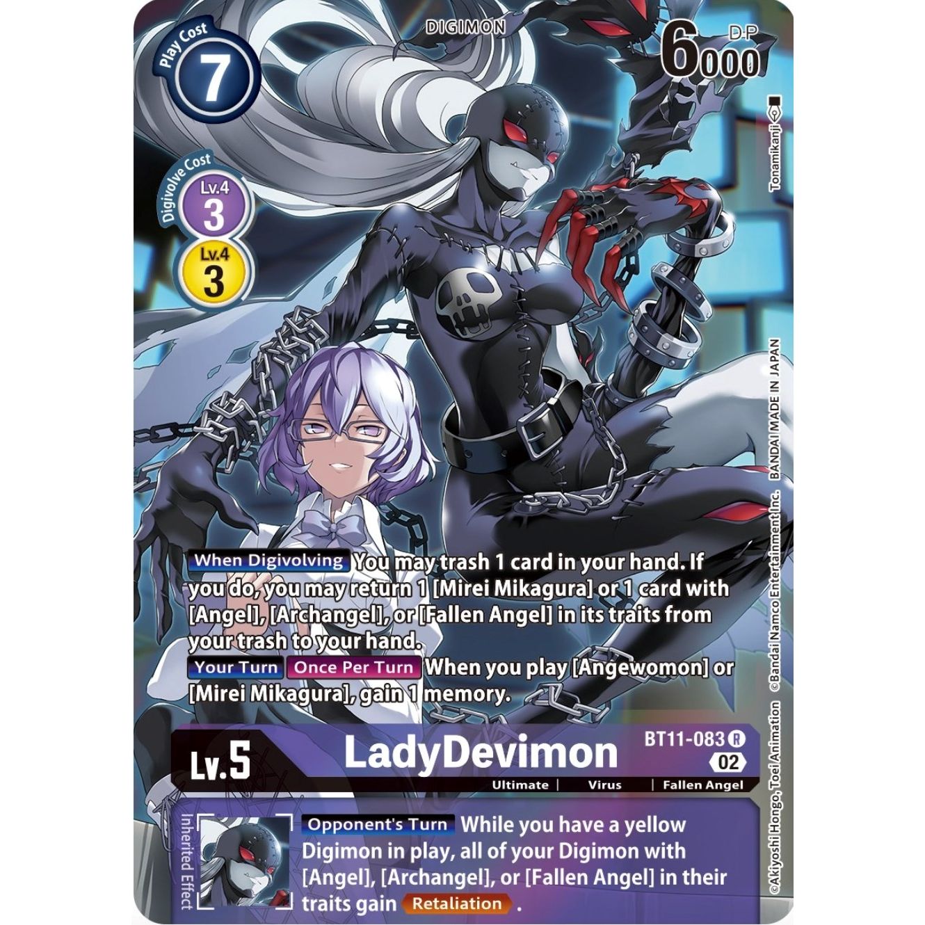 Image for LadyDevimon (Alternate Art) (BT11-083 R) (BT11) - Digimon Card Game