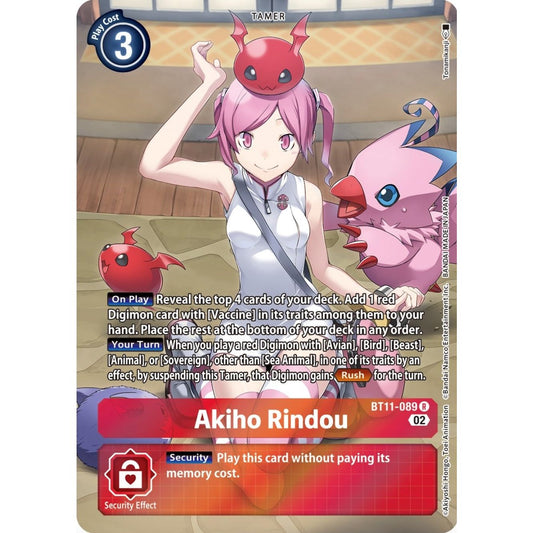 Image for Akiho Rindou (Alternate Art) (BT11-089 R) (BT11) - Digimon Card Game