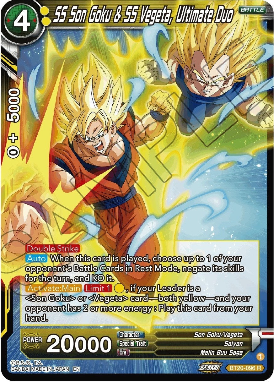 Image for SS Son Goku & SS Vegeta, Ultimate Duo (BT20-096) (DBS-B20) - Dragon Ball Super: Masters