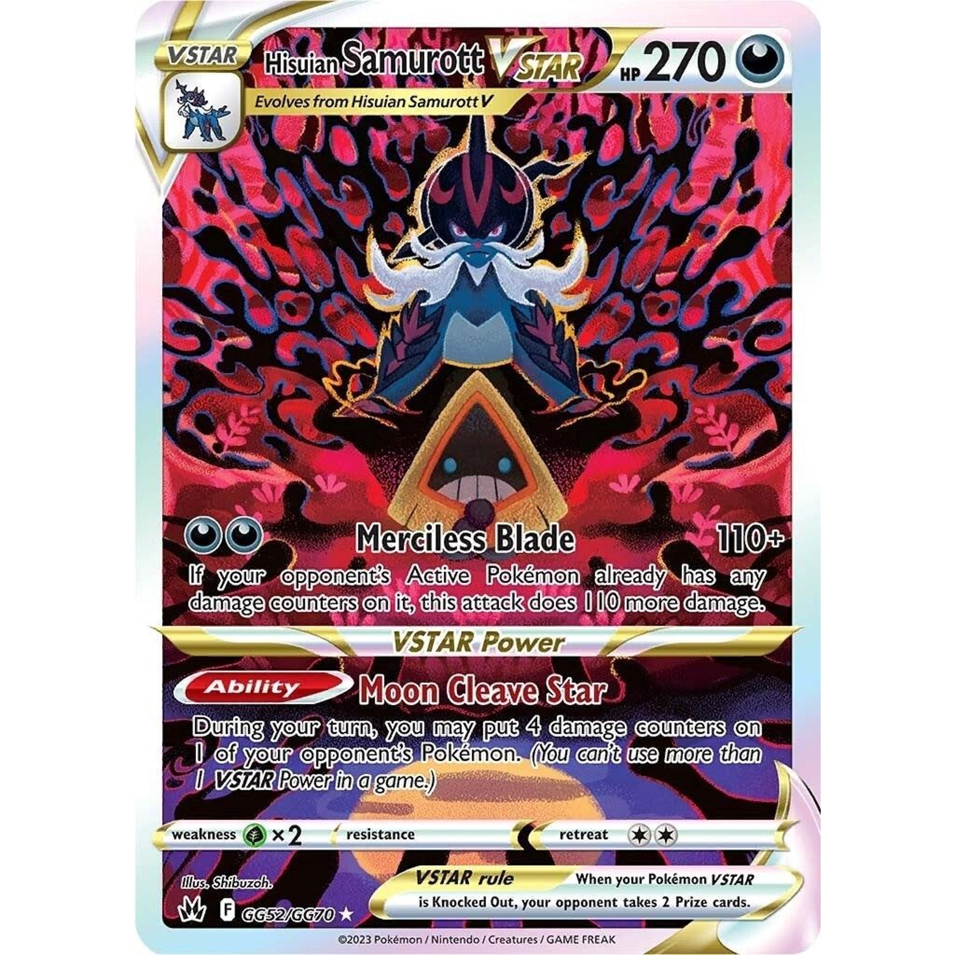Image for Hisuian Samurott VSTAR (GG52/GG70) (CRZ:GG) - Pokemon