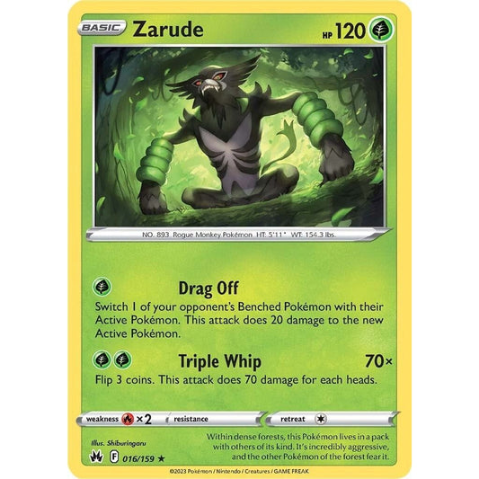 Image for Zarude (016/159) (CRZ) - Pokemon