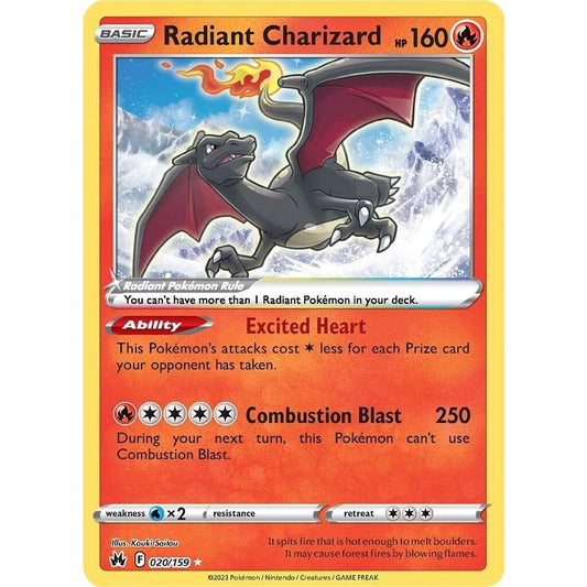 Image for Radiant Charizard (020/159) (CRZ) - Pokemon
