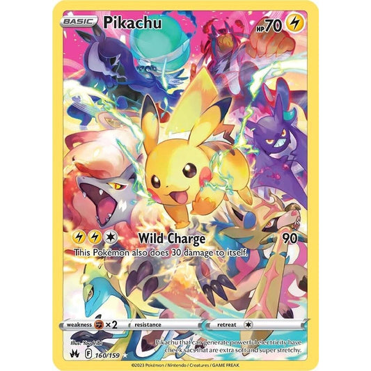 Image for Pikachu (Secret) (160/159) (CRZ) - Pokemon