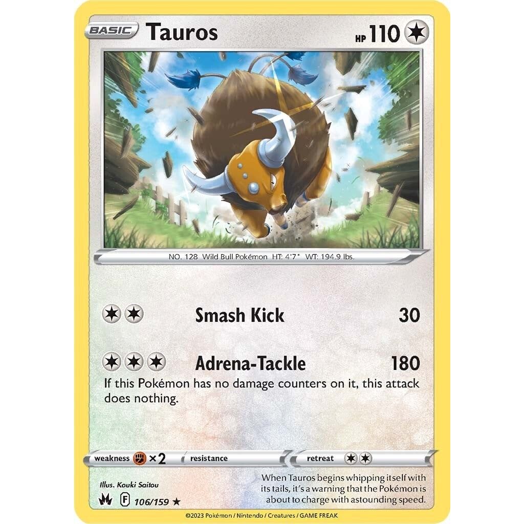 Image for Tauros (106/159) (CRZ) - Pokemon
