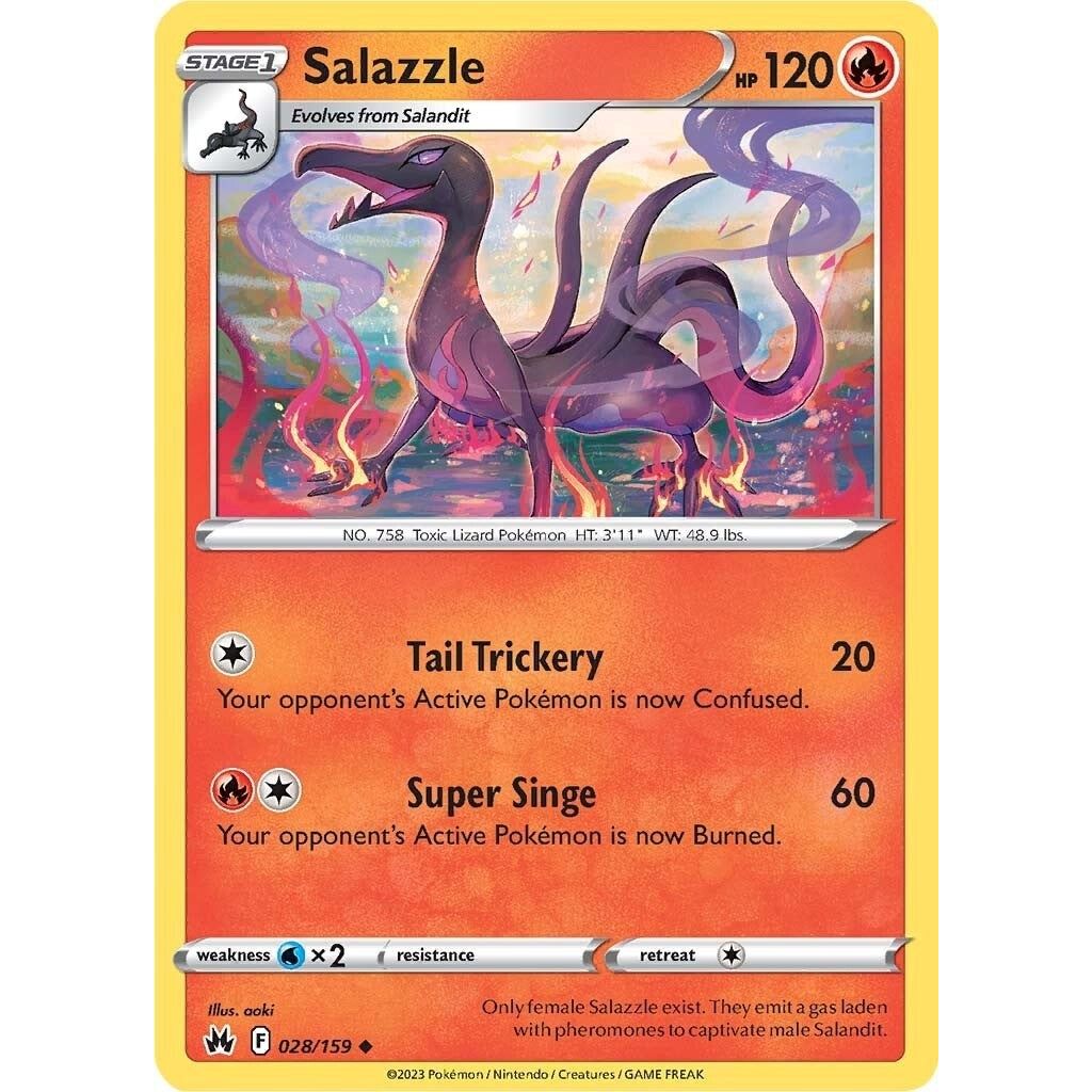 Image for Salazzle (028/159) (CRZ) - Pokemon