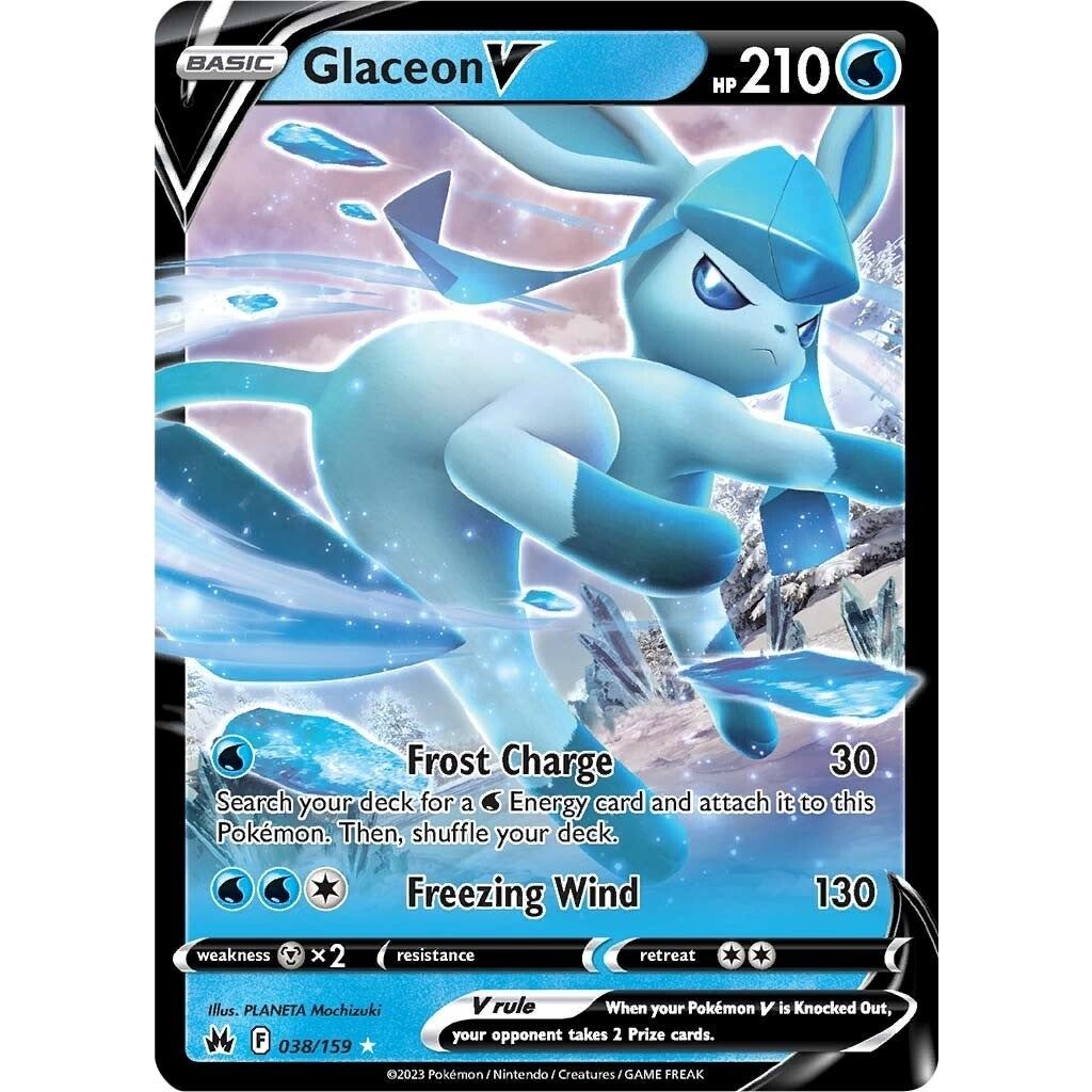 Image for Glaceon V (038/159) (CRZ) - Pokemon