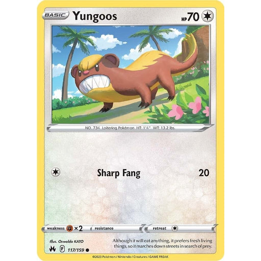 Image for Yungoos (117/159) (CRZ) - Pokemon