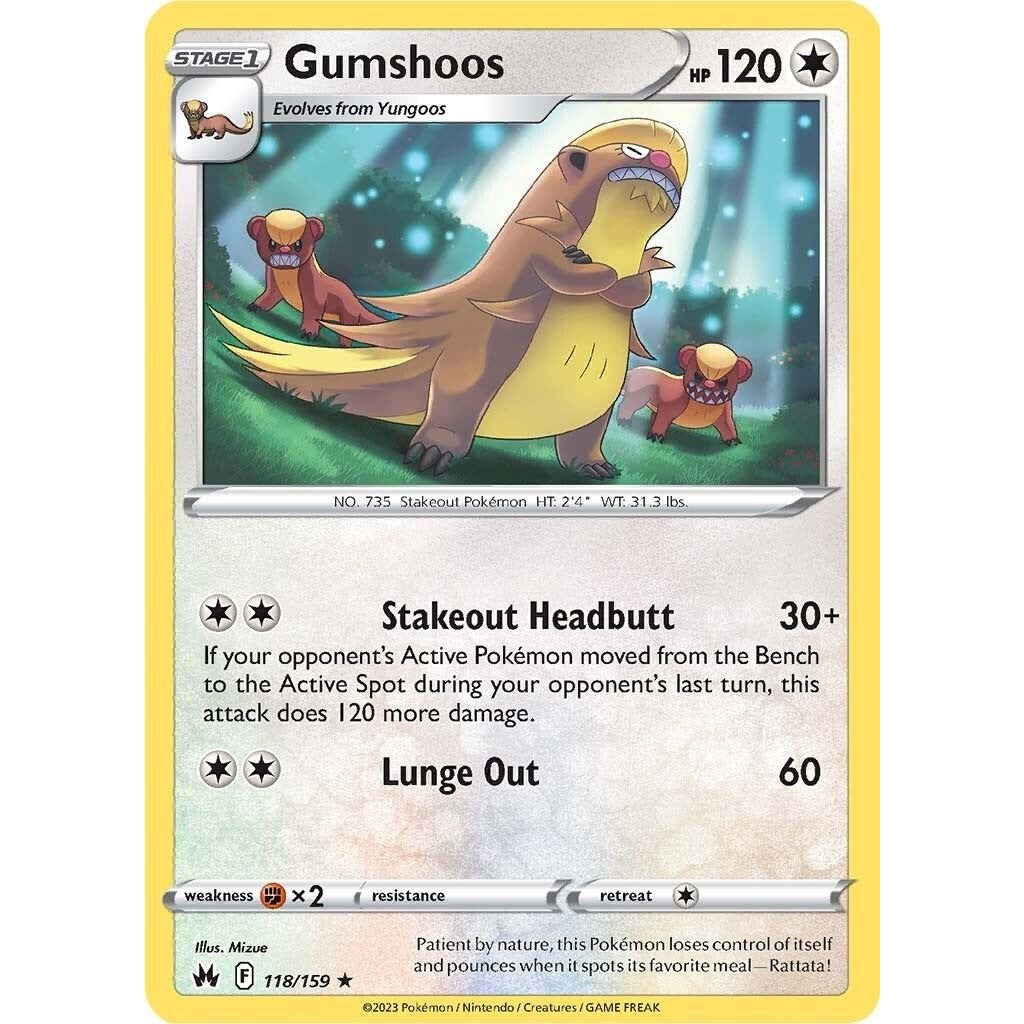 Image for Gumshoos (118/159) (CRZ) - Pokemon
