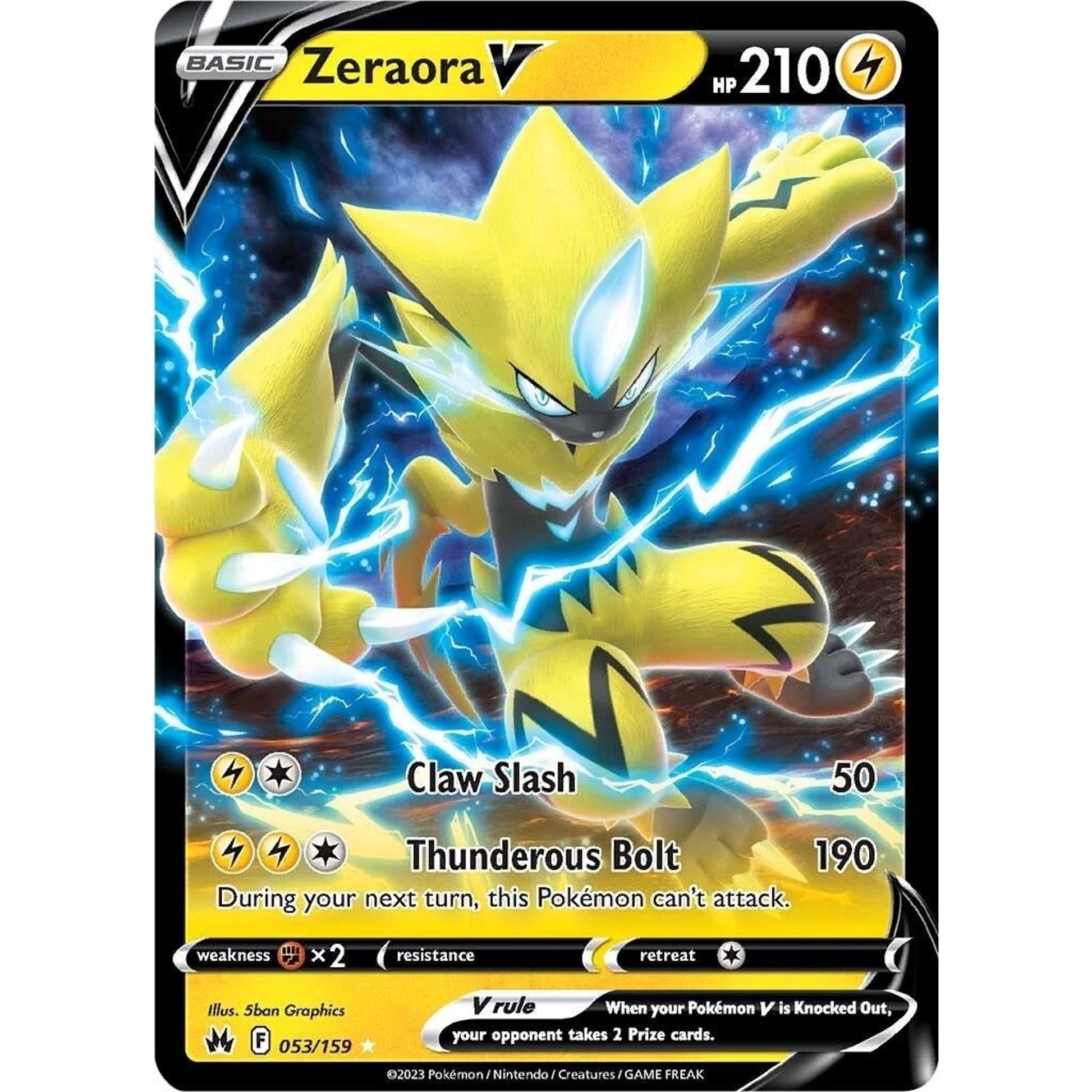 Image for Zeraora V (053/159) (CRZ) - Pokemon
