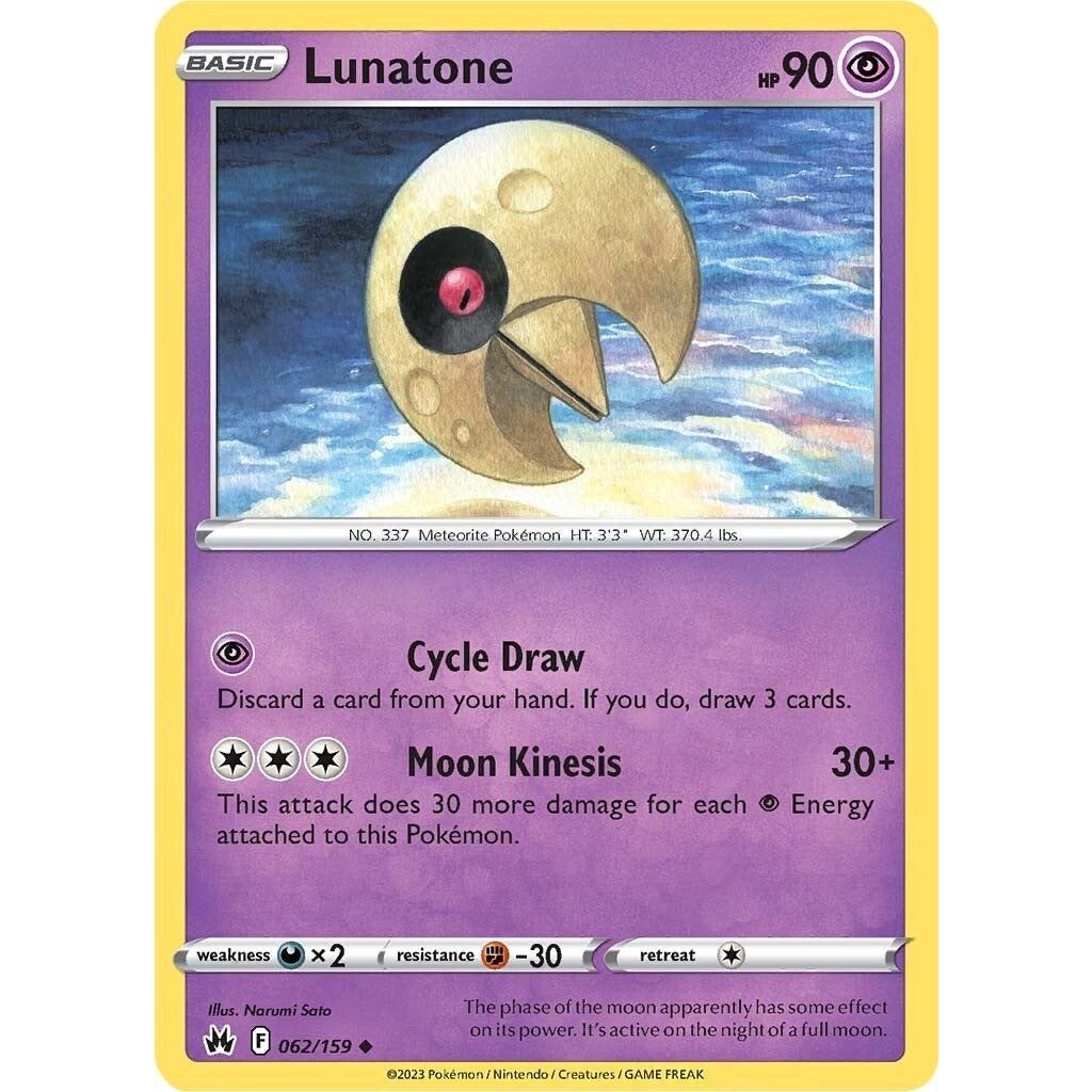 Image for Lunatone (062/159) (CRZ) - Pokemon