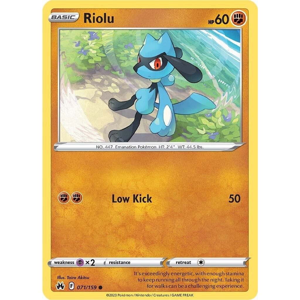 Image for Riolu (071/159) (CRZ) - Pokemon
