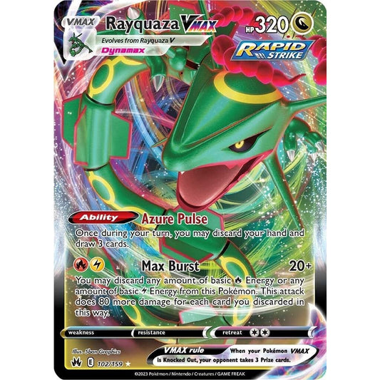 Image for Rayquaza VMAX (102) (102/159) (CRZ) - Pokemon