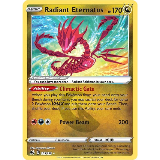 Image for Radiant Eternatus (105/159) (CRZ) - Pokemon