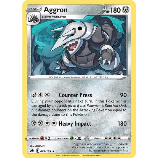 Image for Aggron (089/159) (CRZ) - Pokemon