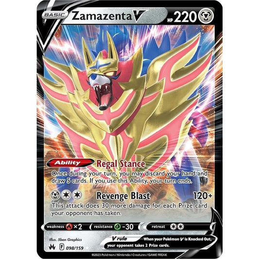 Image for Zamazenta V (098/159) (CRZ) - Pokemon