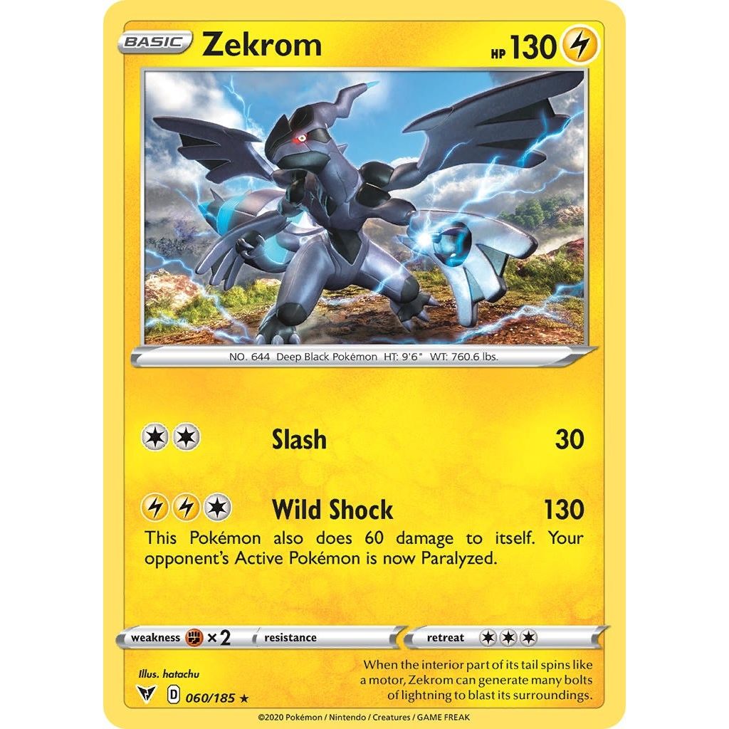 Image for Zekrom - 060/185 (Cosmos Holo) (060/185) (MCAP) - Pokemon
