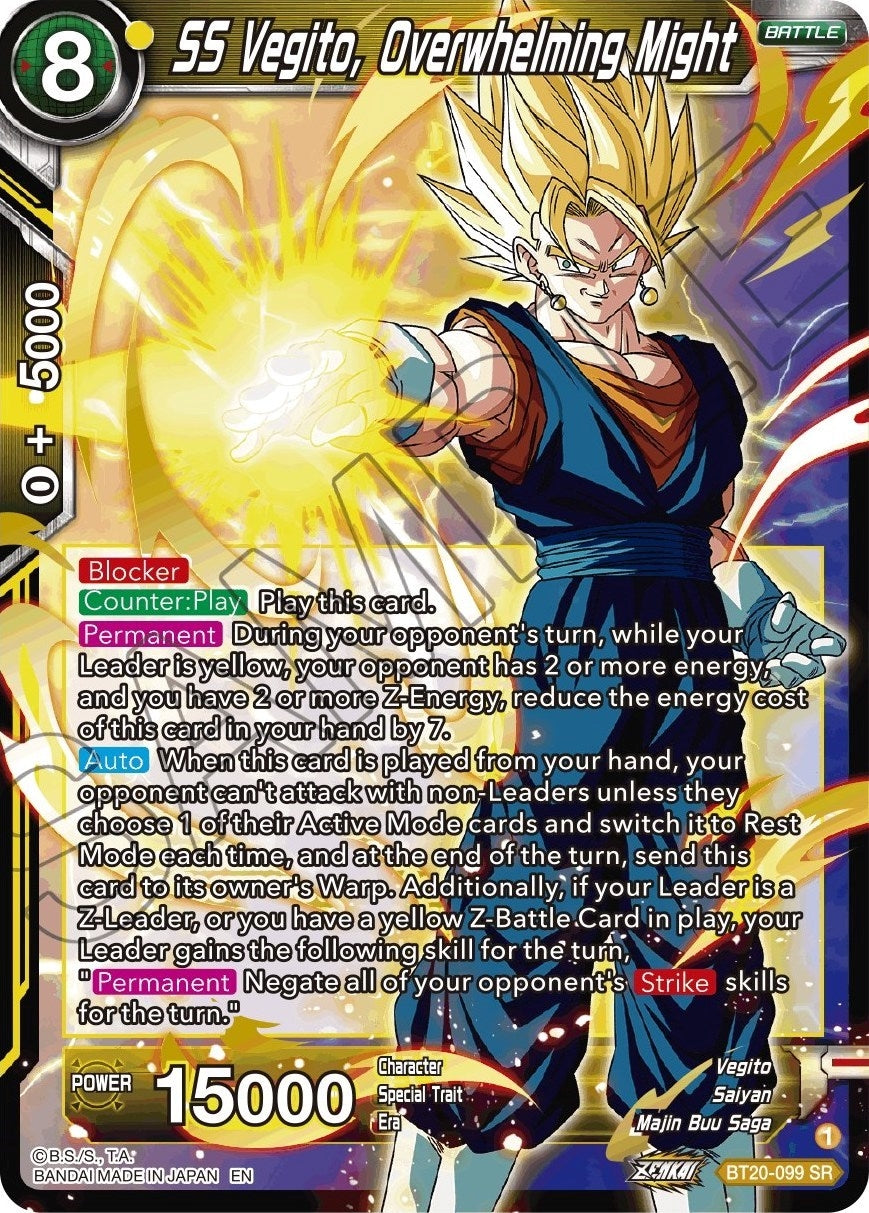 Image for SS Vegito, Overwhelming Might (BT20-099) (DBS-B20) - Dragon Ball Super: Masters
