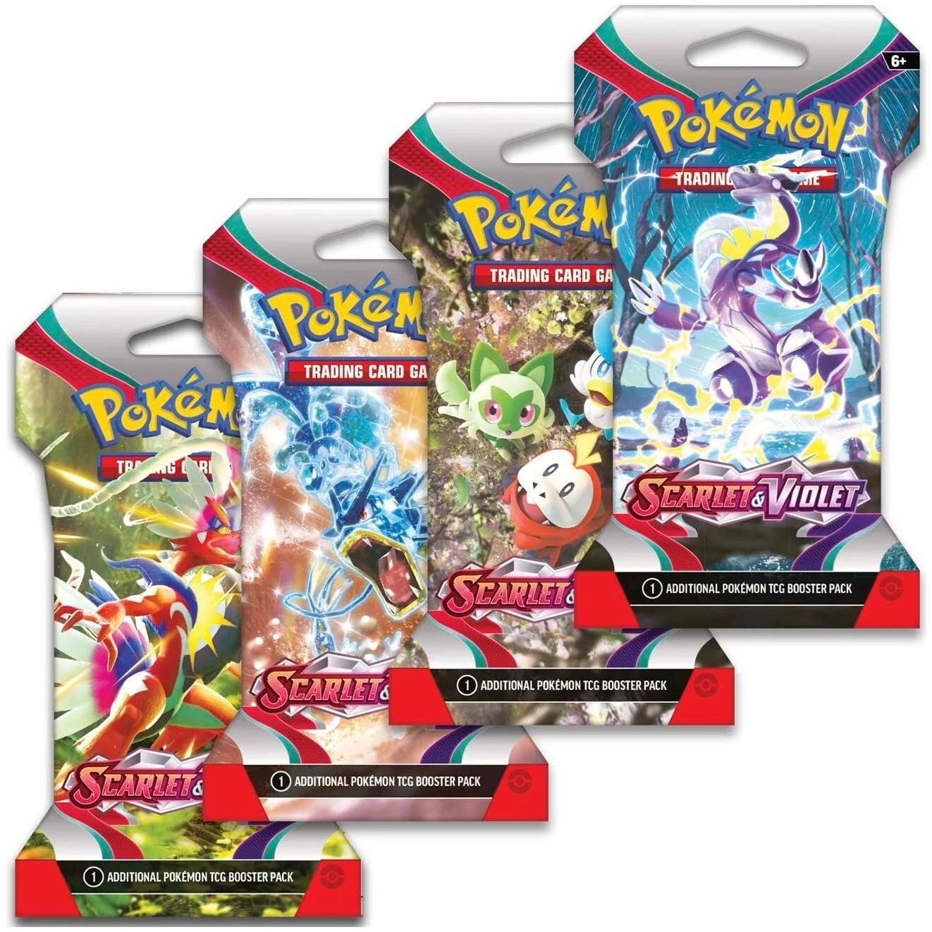 Image for Scarlet & Violet Sleeved Booster Pack Art Bundle [Set of 4] - Pokemon
