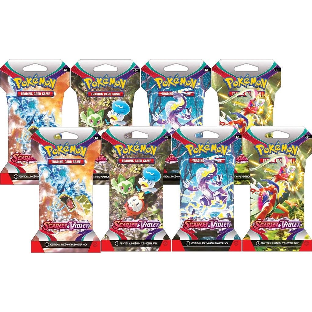 Image for Scarlet & Violet Sleeved Booster Pack Bundle [Set of 8] - Pokemon