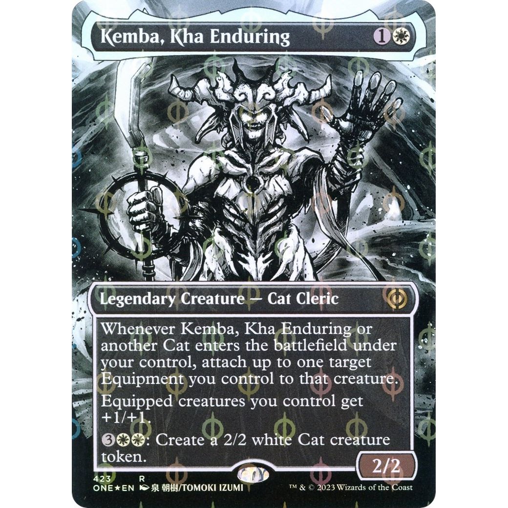 Image for Kemba, Kha Enduring (Borderless) (Step-and-Compleat Foil) (423) (ONE) - Magic: The Gathering