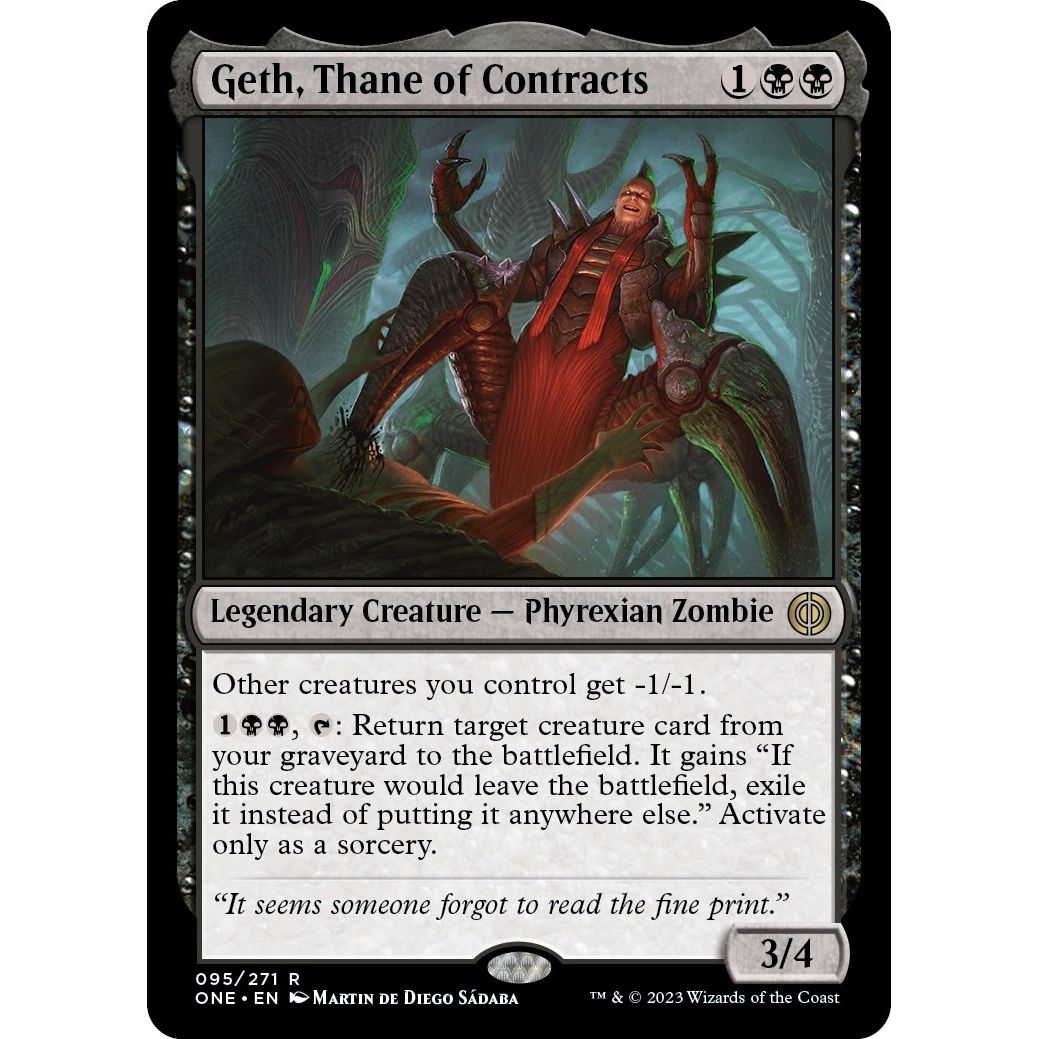 Image for Geth, Thane of Contracts (95) (ONE) - Magic: The Gathering