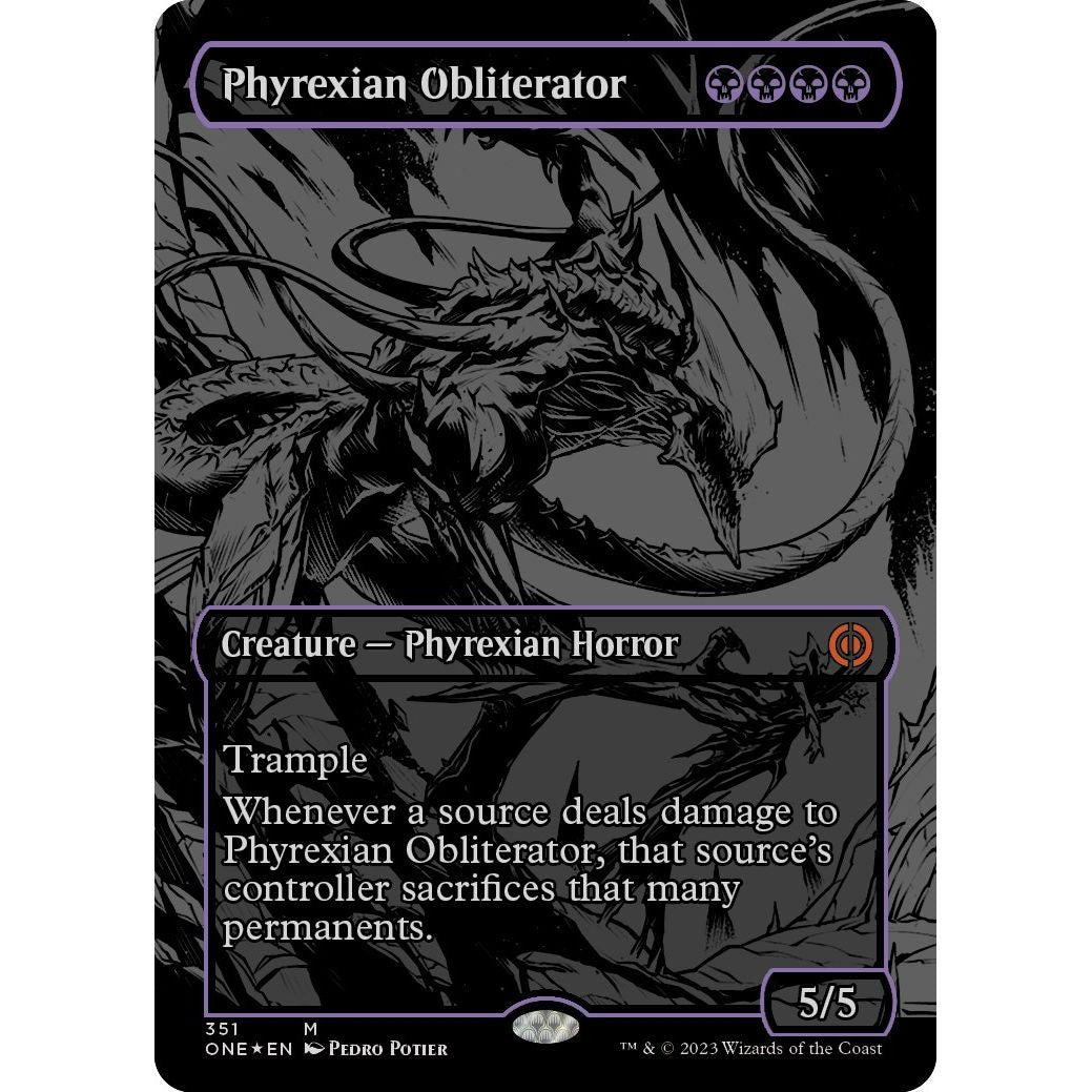 Image for Phyrexian Obliterator (Oil Slick Raised Foil) (351) (ONE) - Magic: The Gathering