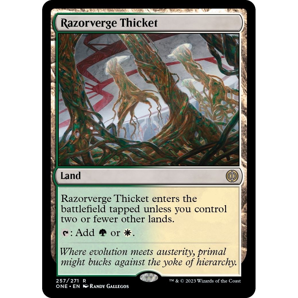 Image for Razorverge Thicket (257) (ONE) - Magic: The Gathering