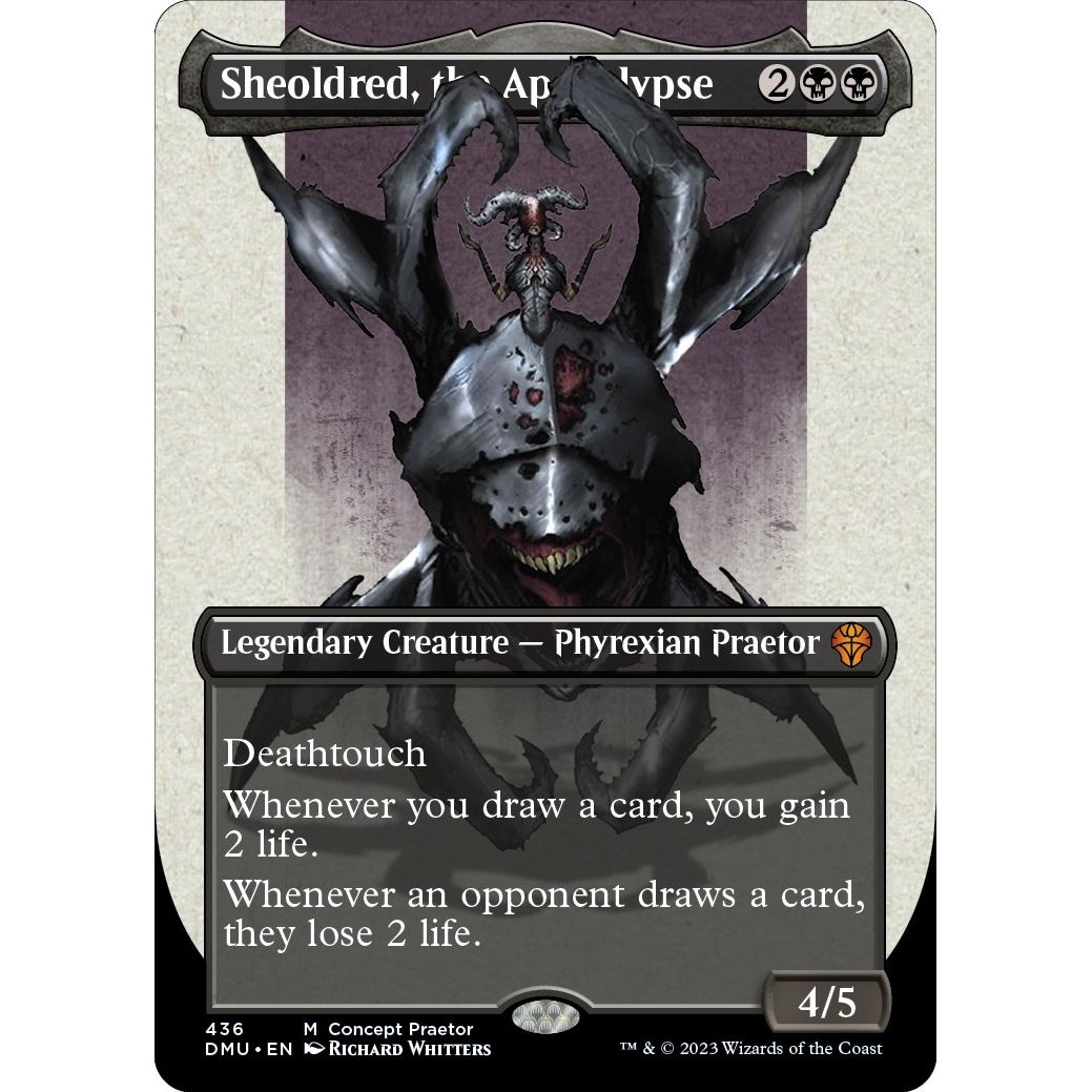 Image for Sheoldred, the Apocalypse (Concept Praetor) (Step-And-Compleat Foil) (436) (ONE) - Magic: The Gathering